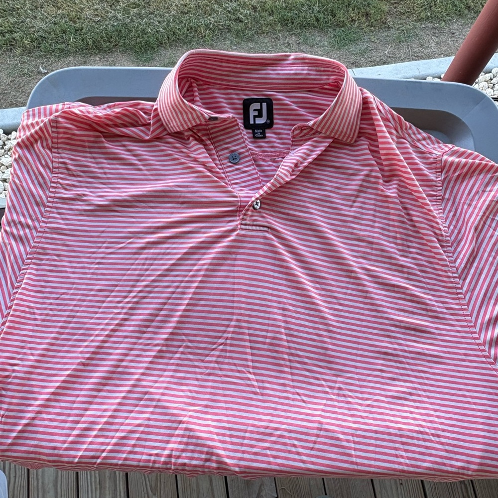 Men's Red Striped Shirt